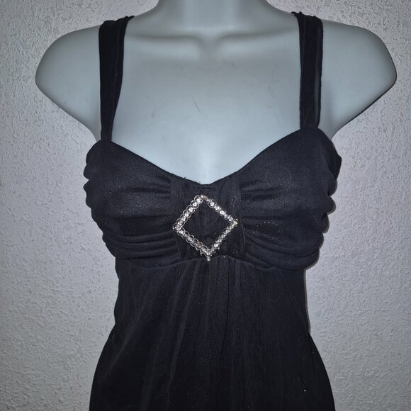 studio 1940 ** stylish top, Black with sequins and glitter, size Medium - Picture 14 of 15